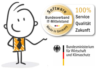 Weberando trägt das Siegel 'Software made in Germany'